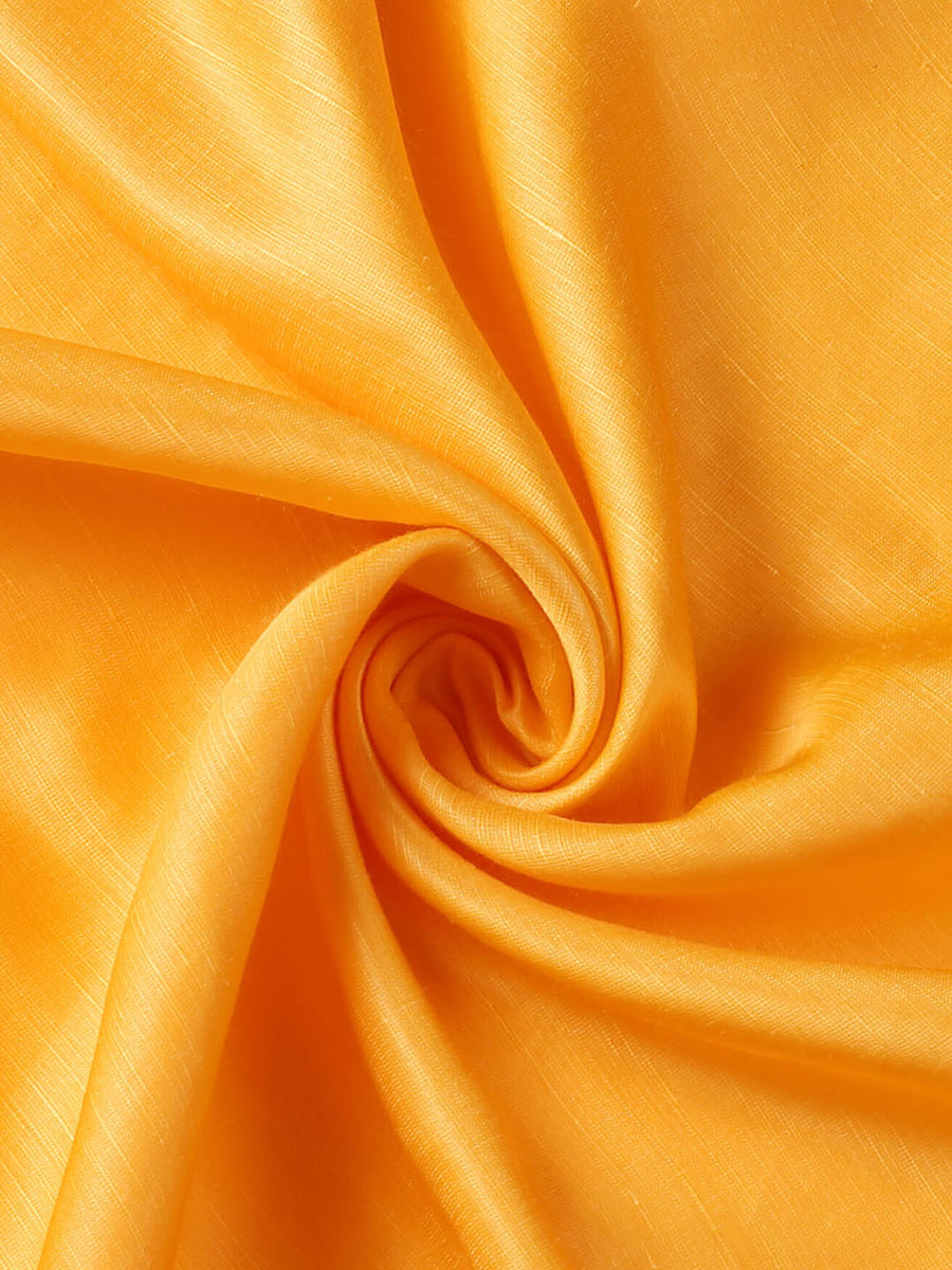 Light Lemon Yellow Linen Satin Fabric – Tirumala Designers