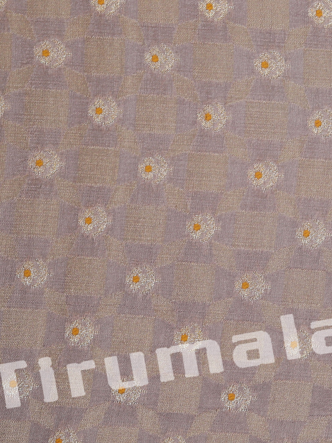Purple Silk Butti Fabric