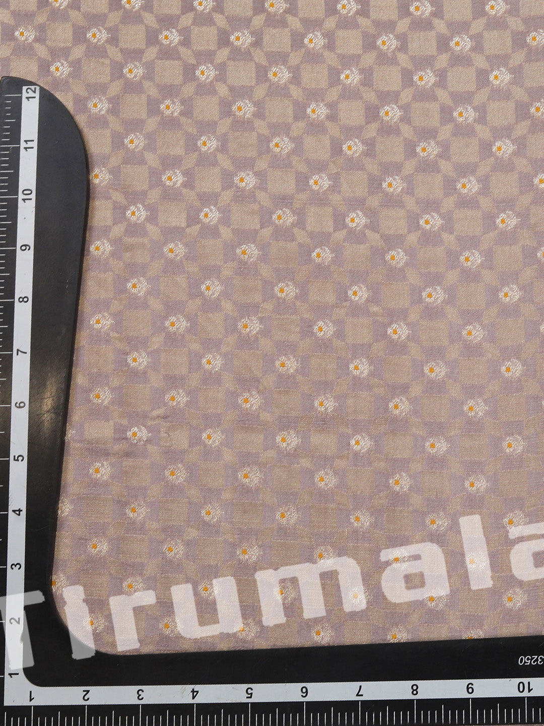 Purple Silk Butti Fabric