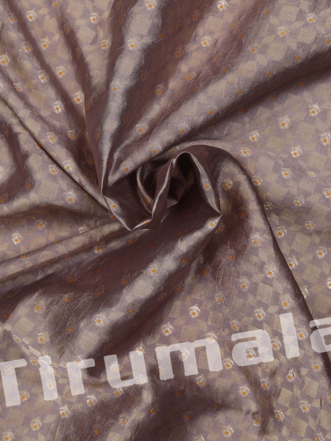 Purple Silk Butti Fabric