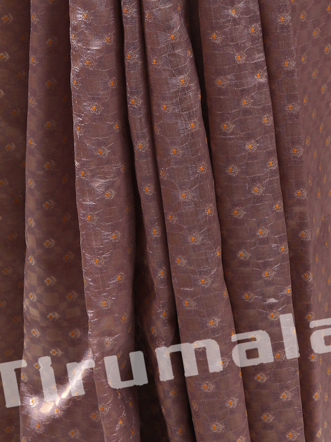 Purple Silk Butti Fabric