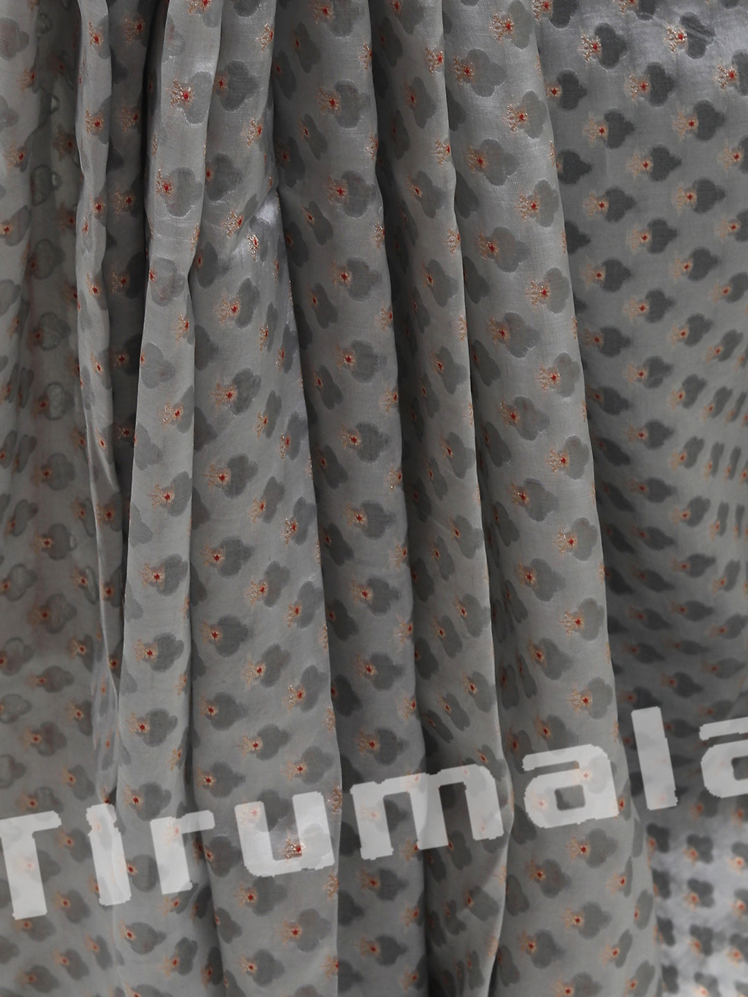 Grey Banarasi Silk With Butti