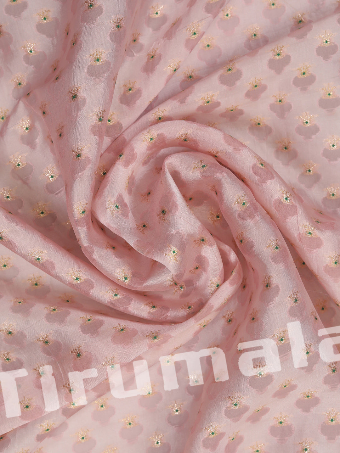 Pastel Pink Banarasi Silk With Butti