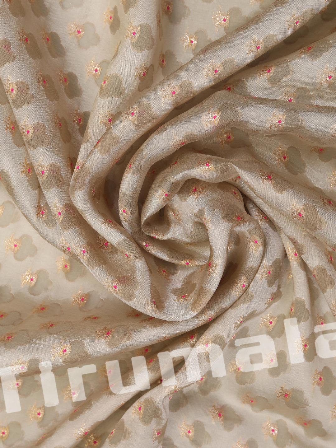 Gold Banarasi Silk With Butti