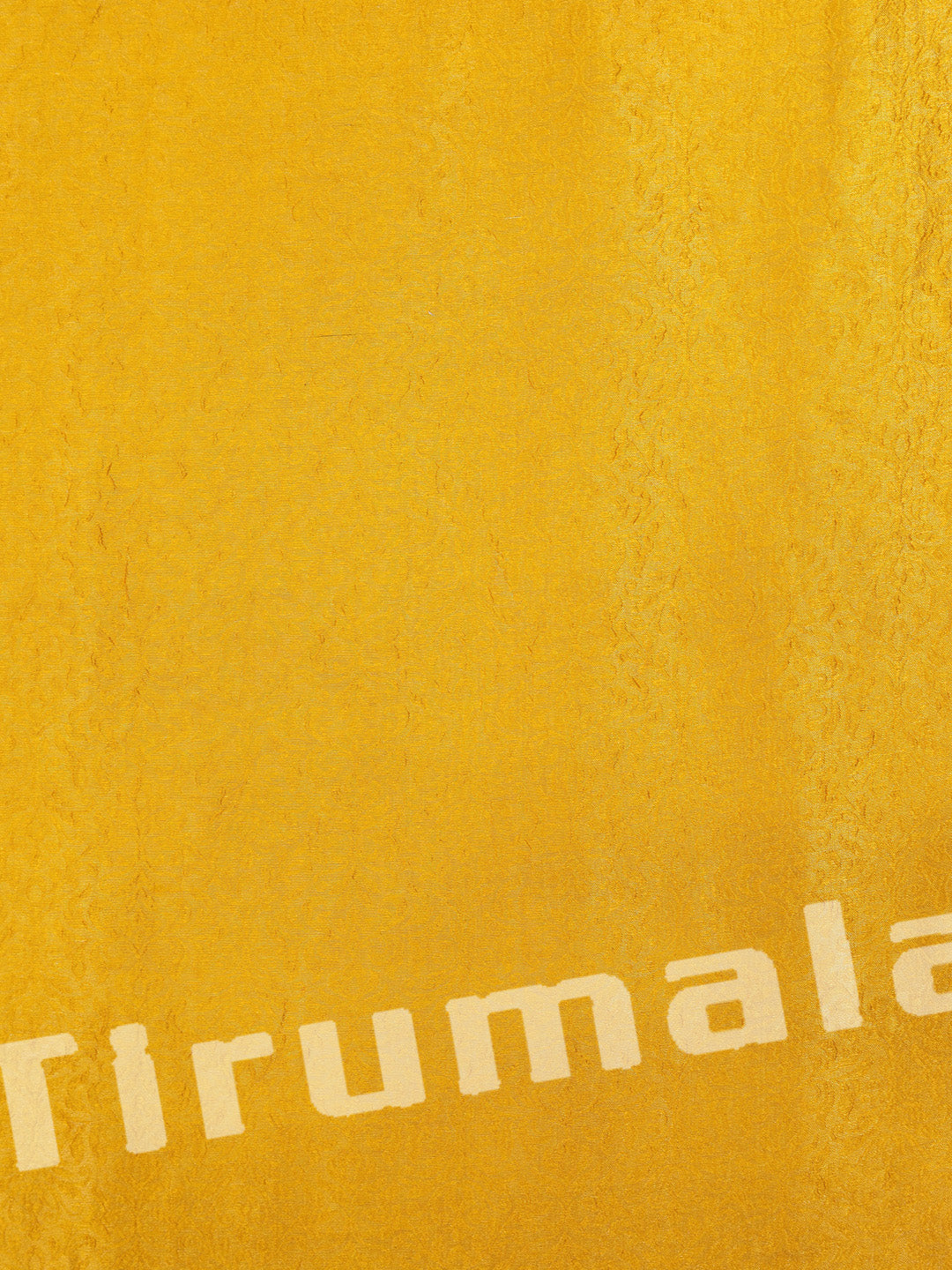 Mustard Yellow Crush Tissue Fabric