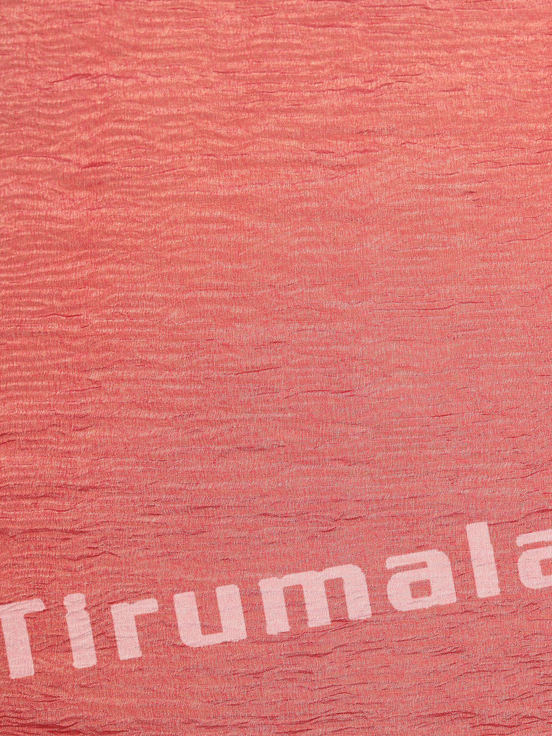 Salmon Crush Tissue Fabric