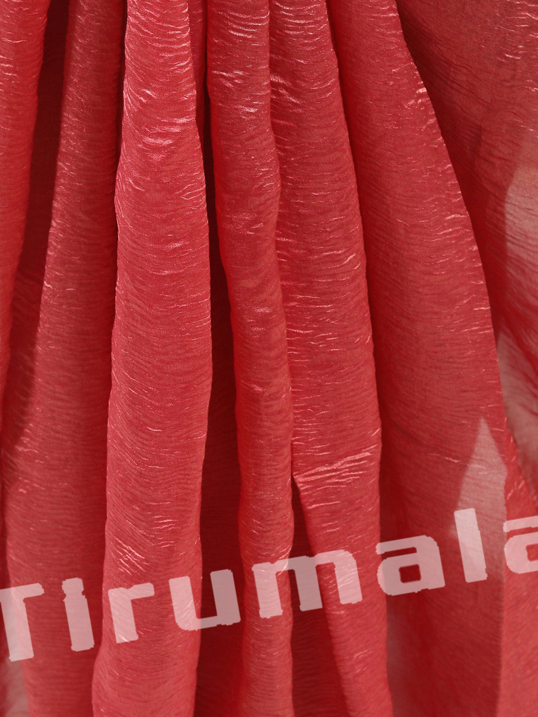 Salmon Crush Tissue Fabric