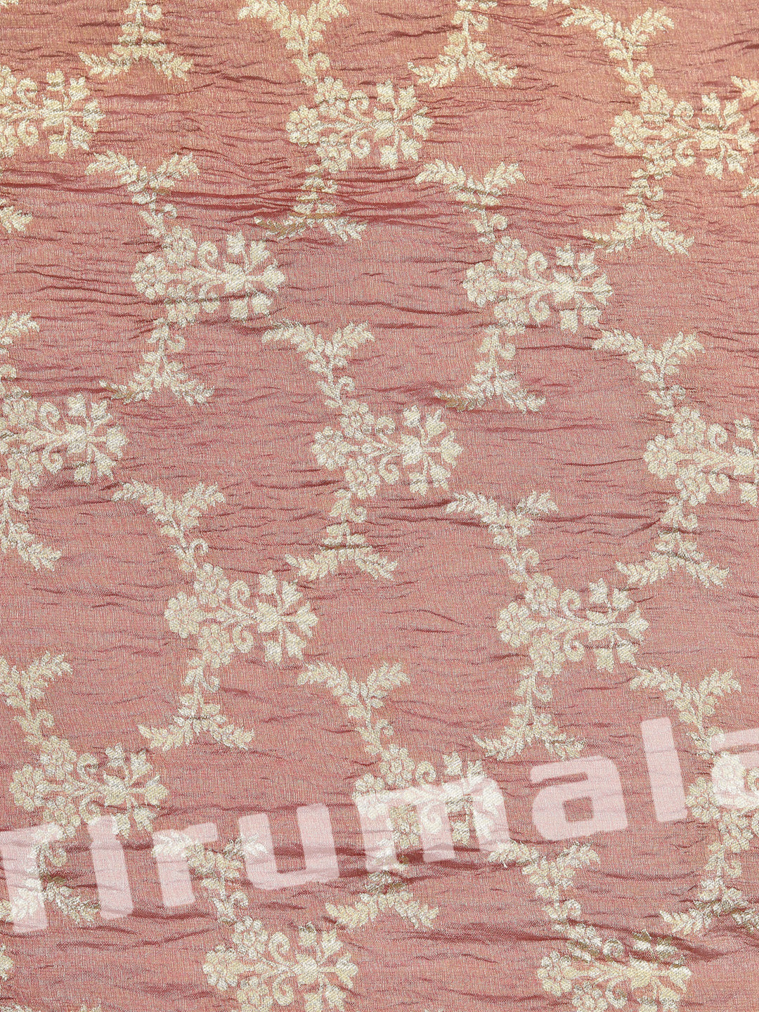 Dusty Pink Crush Tissue Fabric