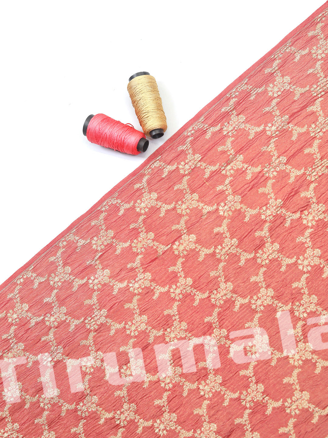 Peach Crush Tissue Fabric