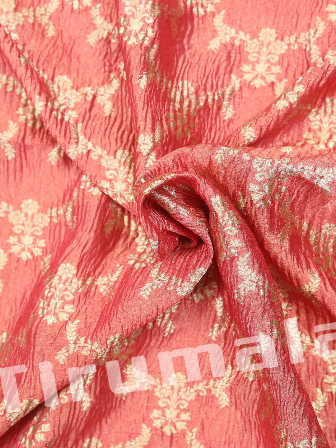 Peach Crush Tissue Fabric