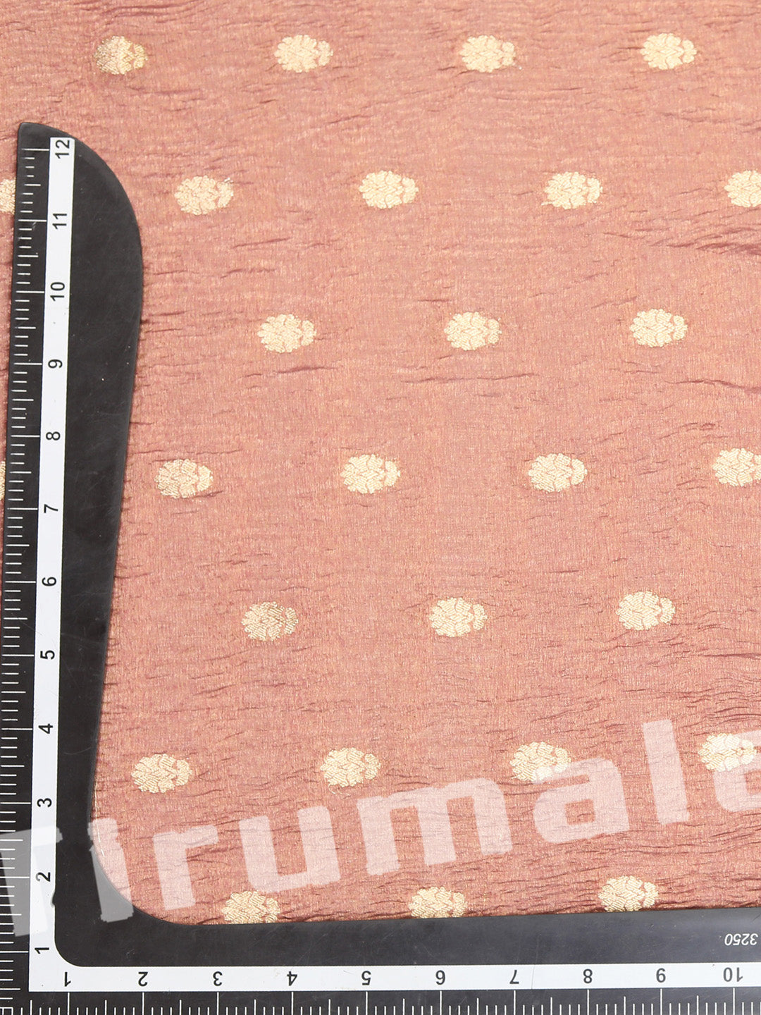 Dusty Pink Crush Tissue Silk With Butti