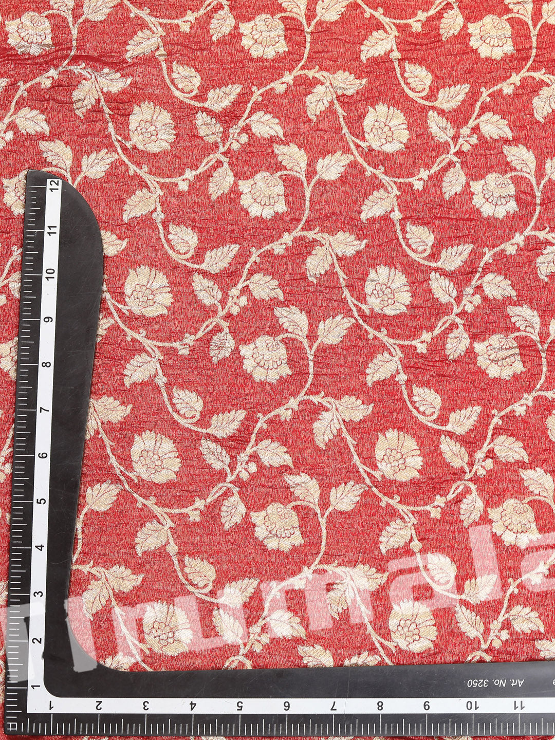 Dark Orange Crush Tissue Silk