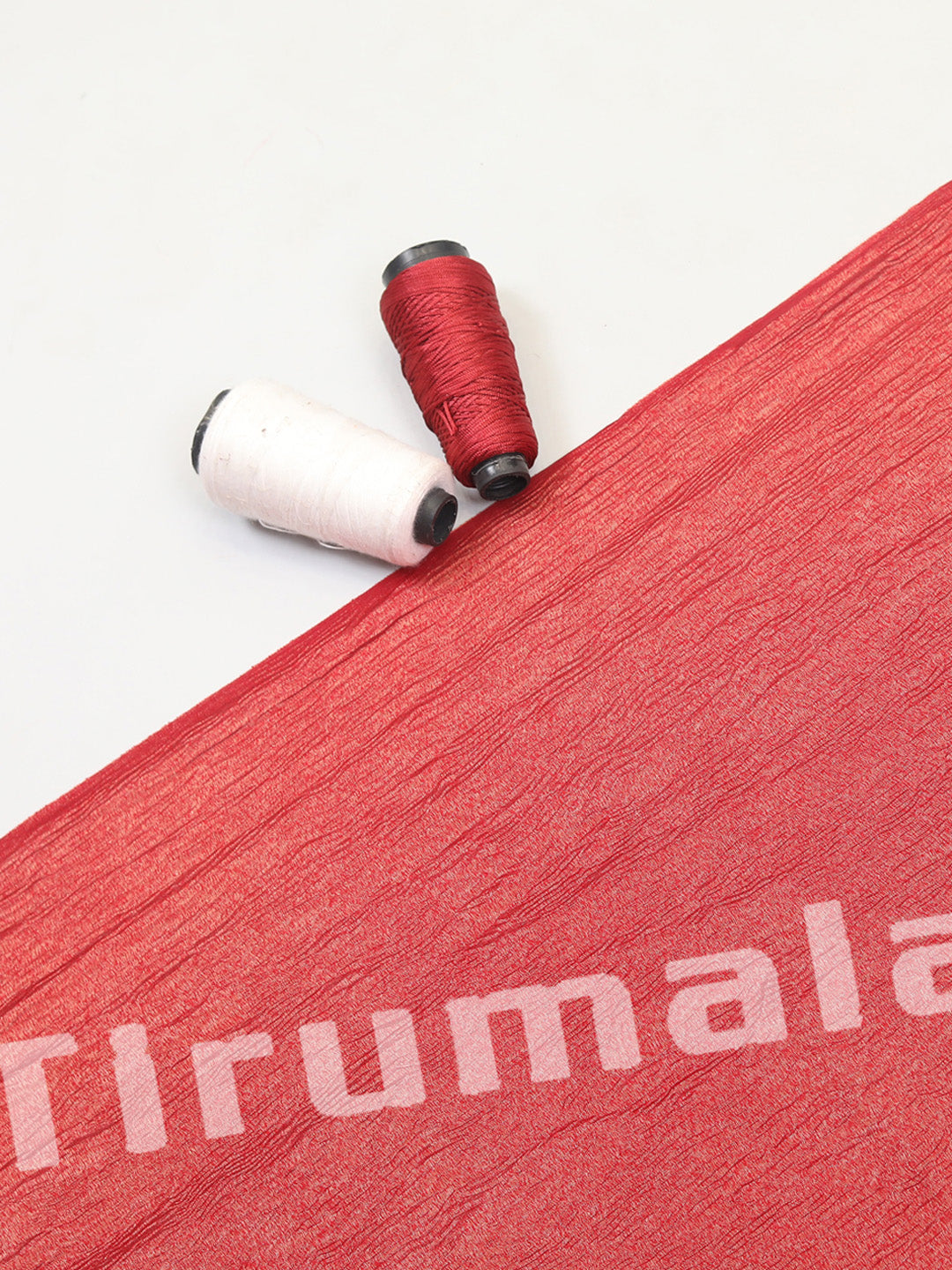 Red Crush Tissue Fabric