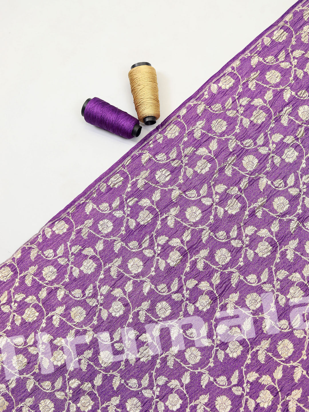 Purple Crush Tissue Silk With Butti