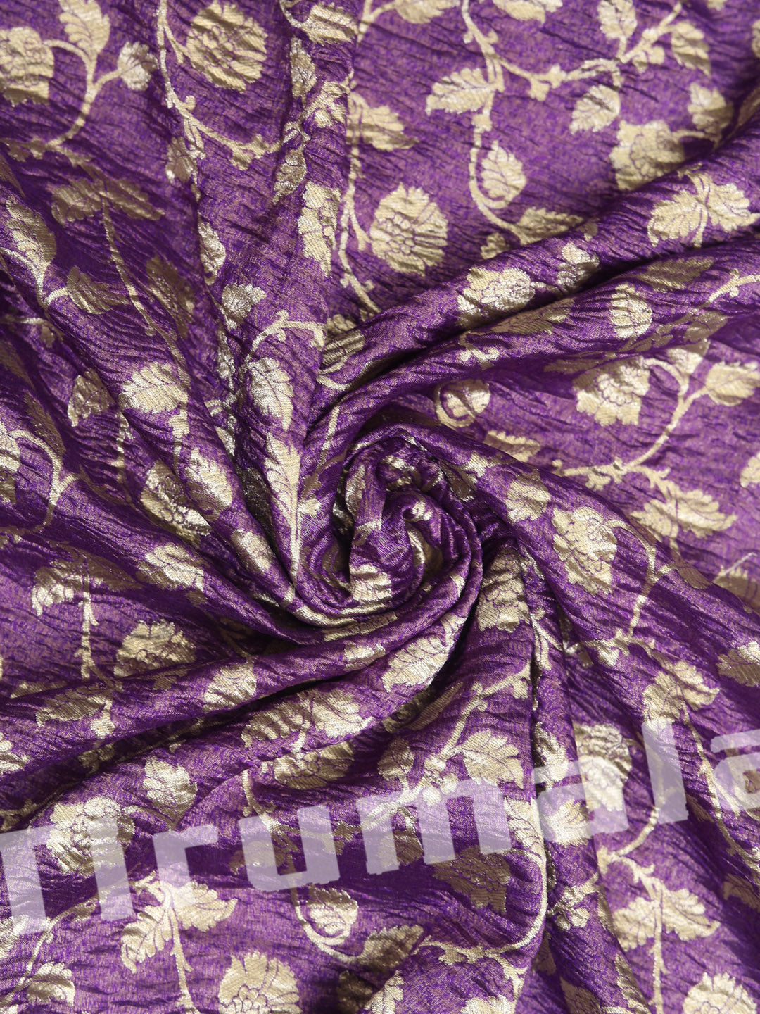 Purple Crush Tissue Silk With Butti
