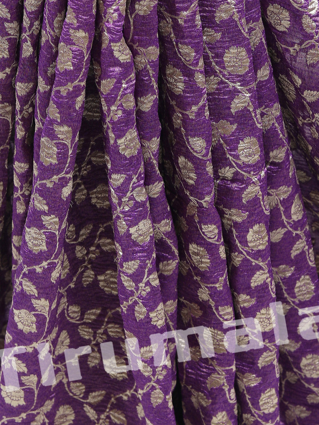 Purple Crush Tissue Silk With Butti