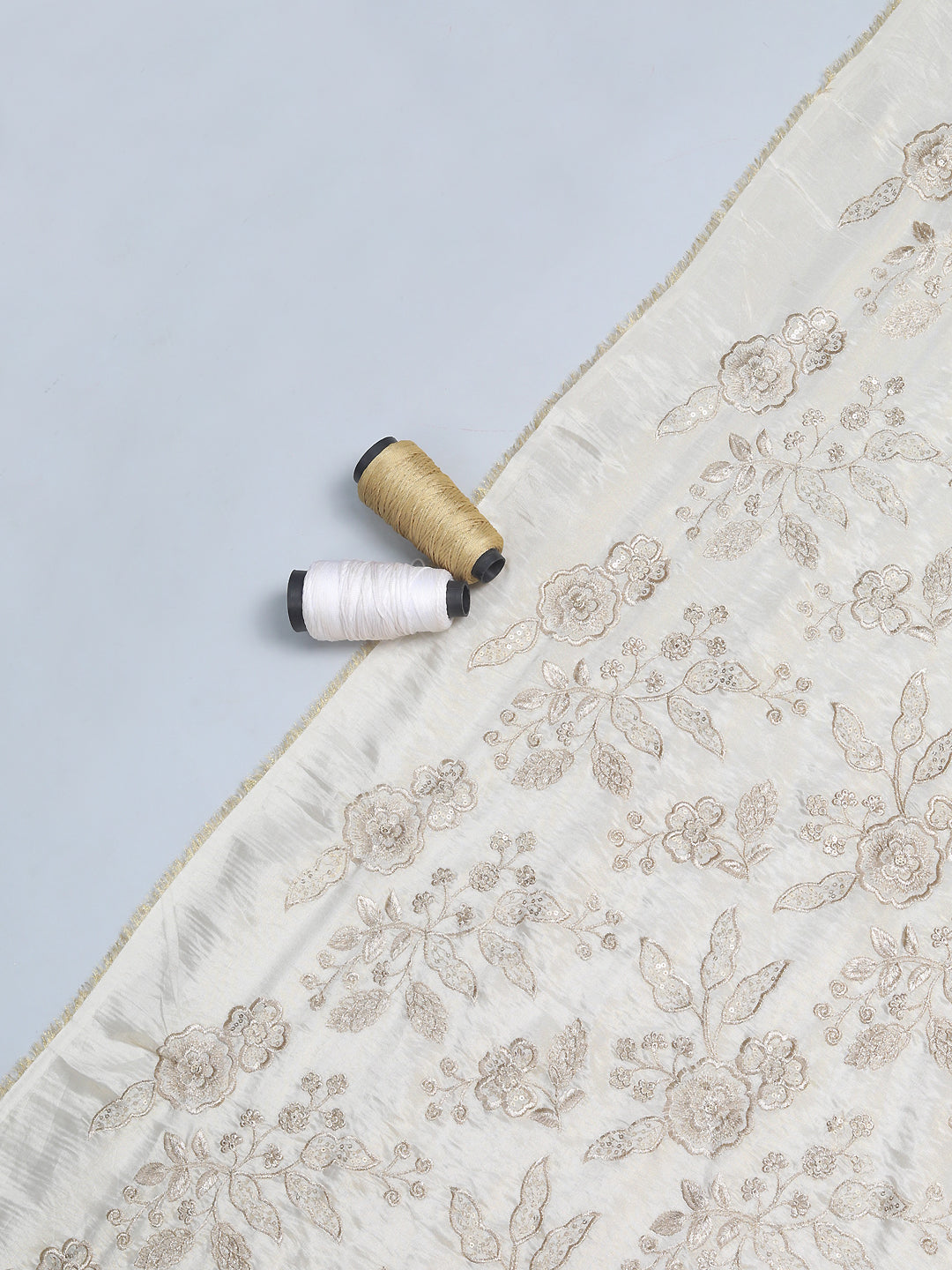 Ivory Dyeable Tissue Fabric