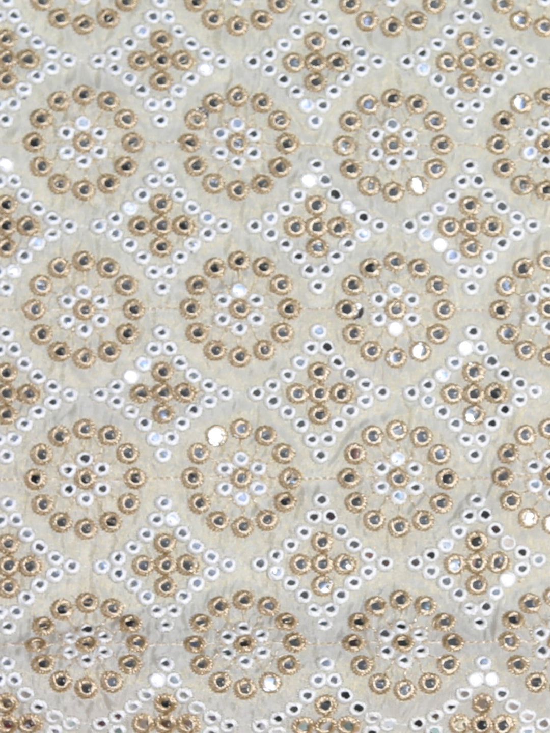 Off-White Tissue Shimmer Fabric