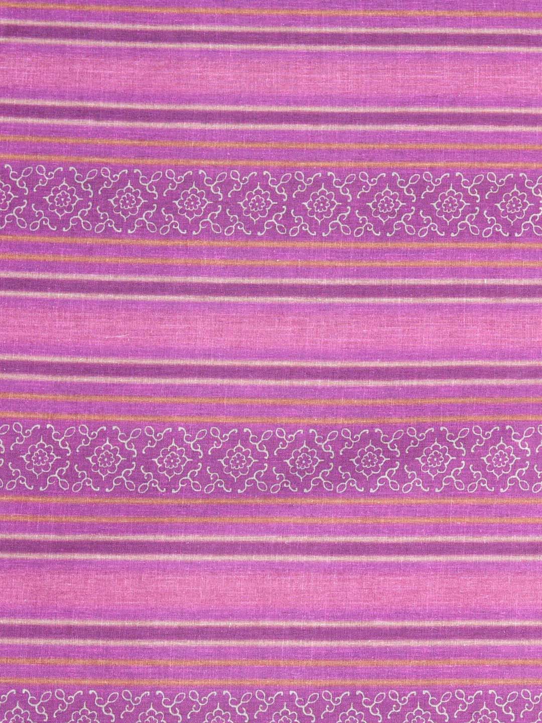 Raspberry Geometric Printed Linen Cotton
