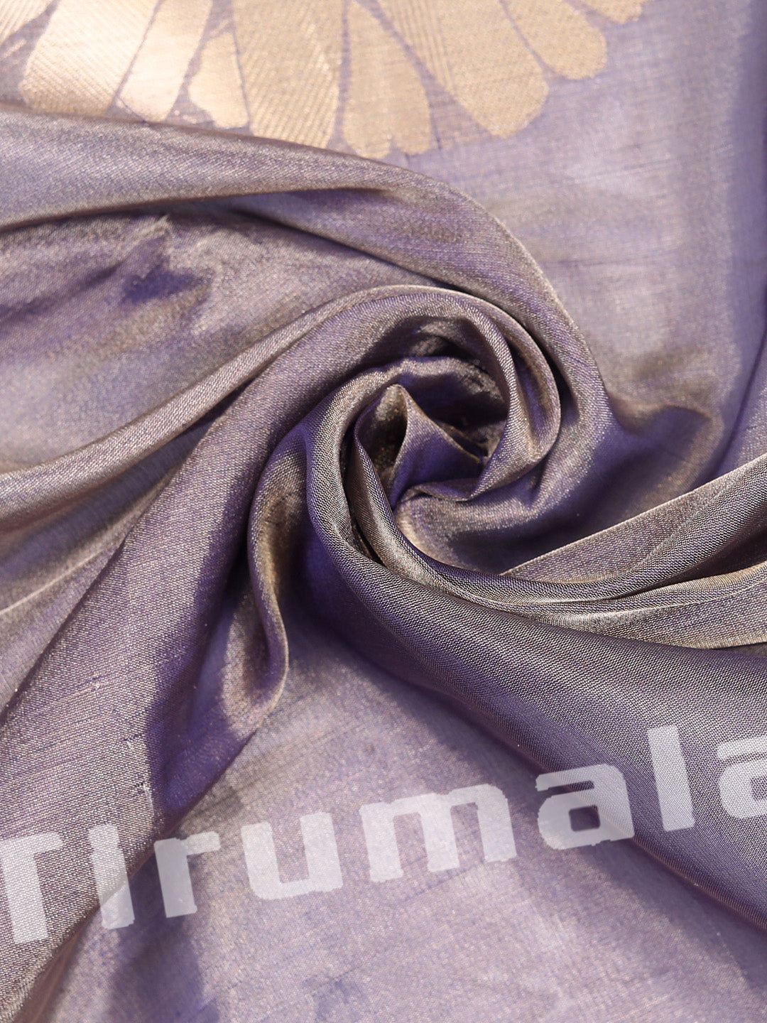 Floral Purple Tissue Silk