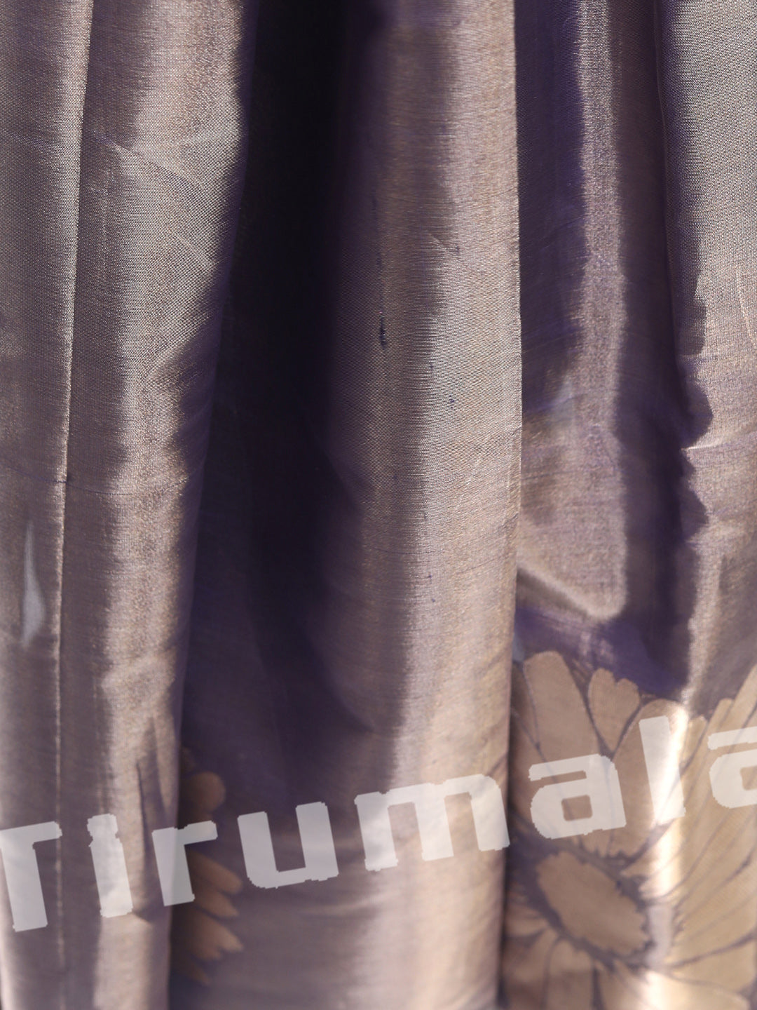 Floral Purple Tissue Silk