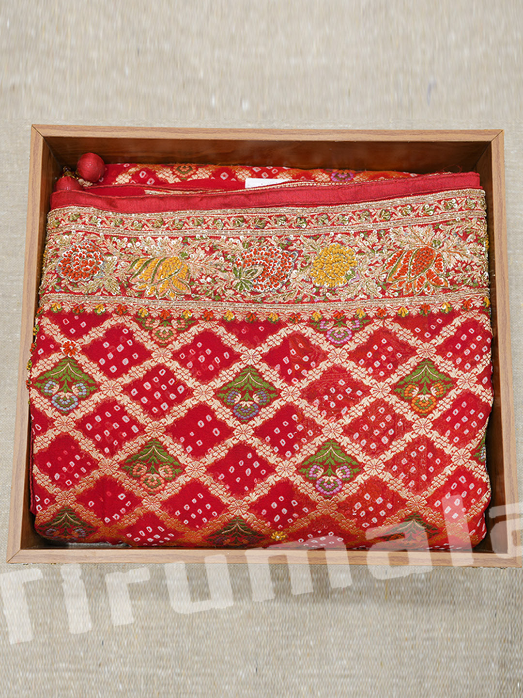 Red Georgette Banarasi Zari Saree