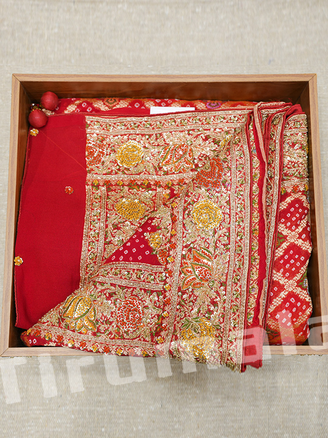 Red Georgette Banarasi Zari Saree