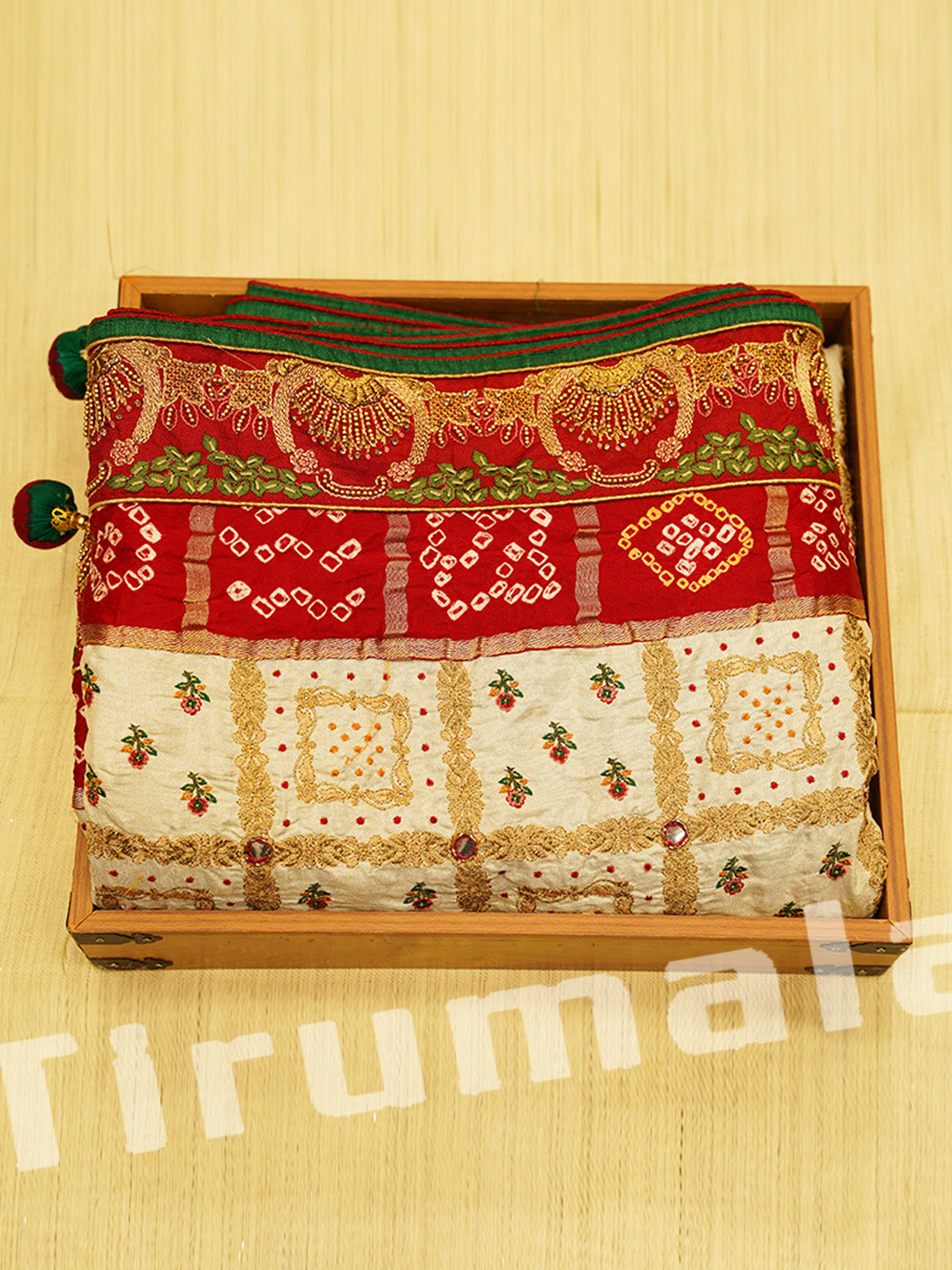 Luxurious Cream White Raw Silk Zardozi Saree