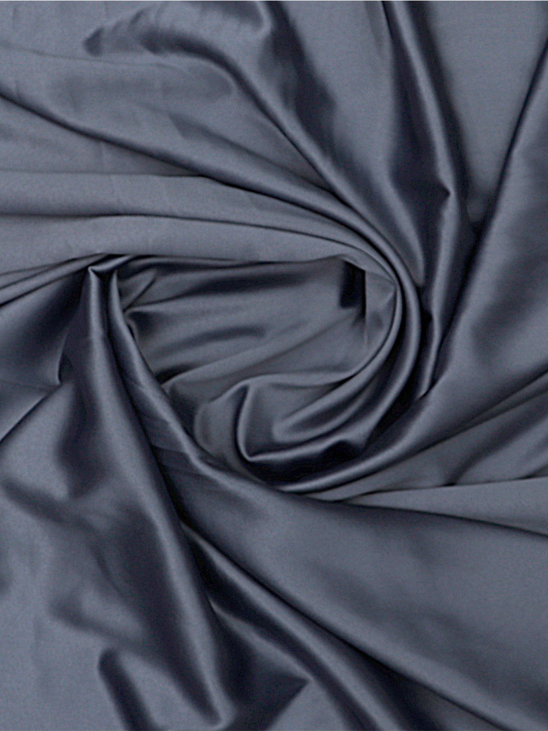 Dark Grey Plain Imported Satin Fabric