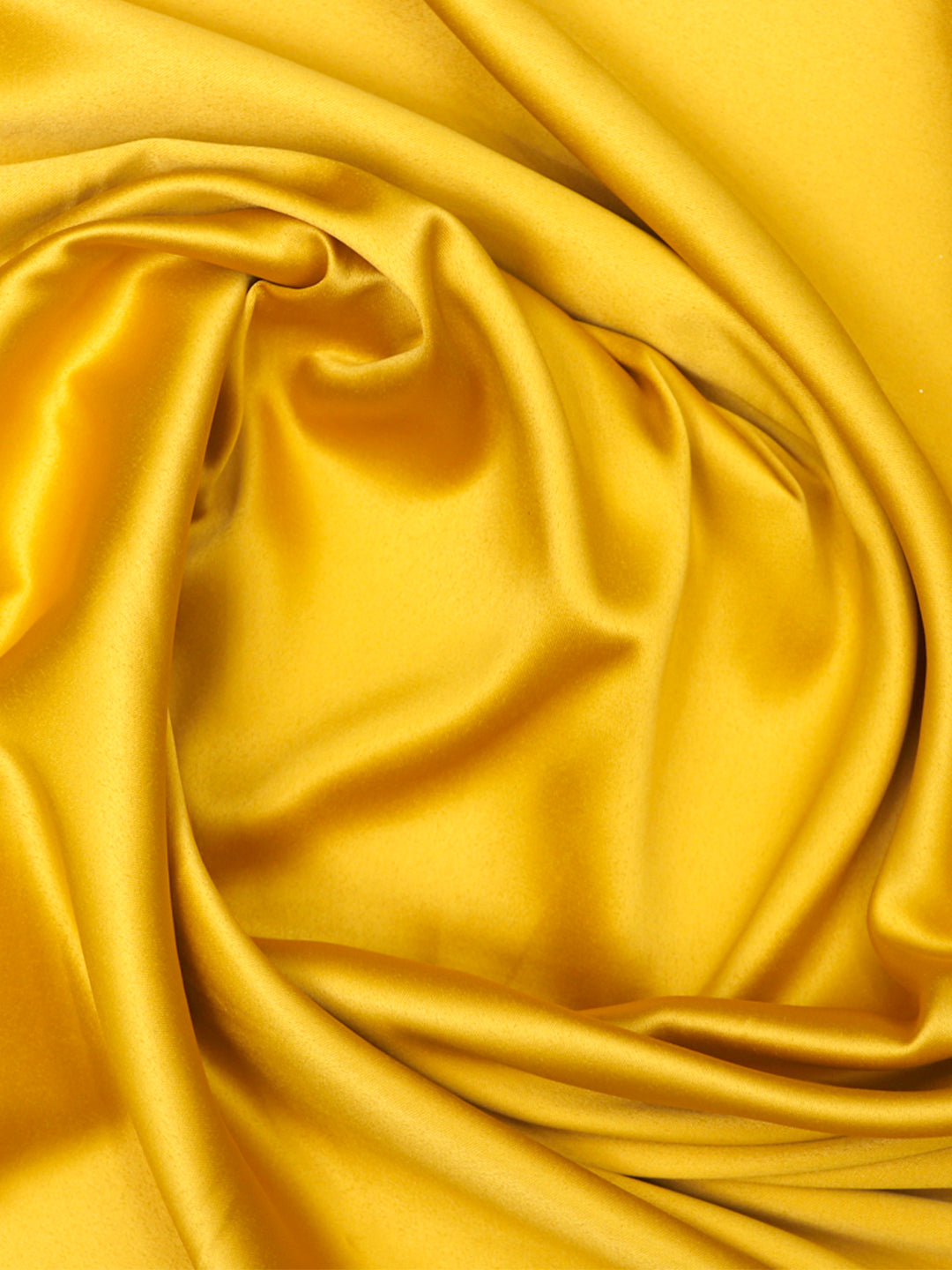 Lemon Yellow Plain Imported Satin Fabric
