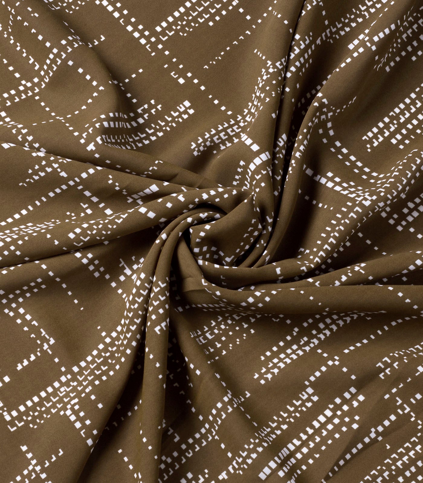 Brown Imported Printed Georgette Fabric