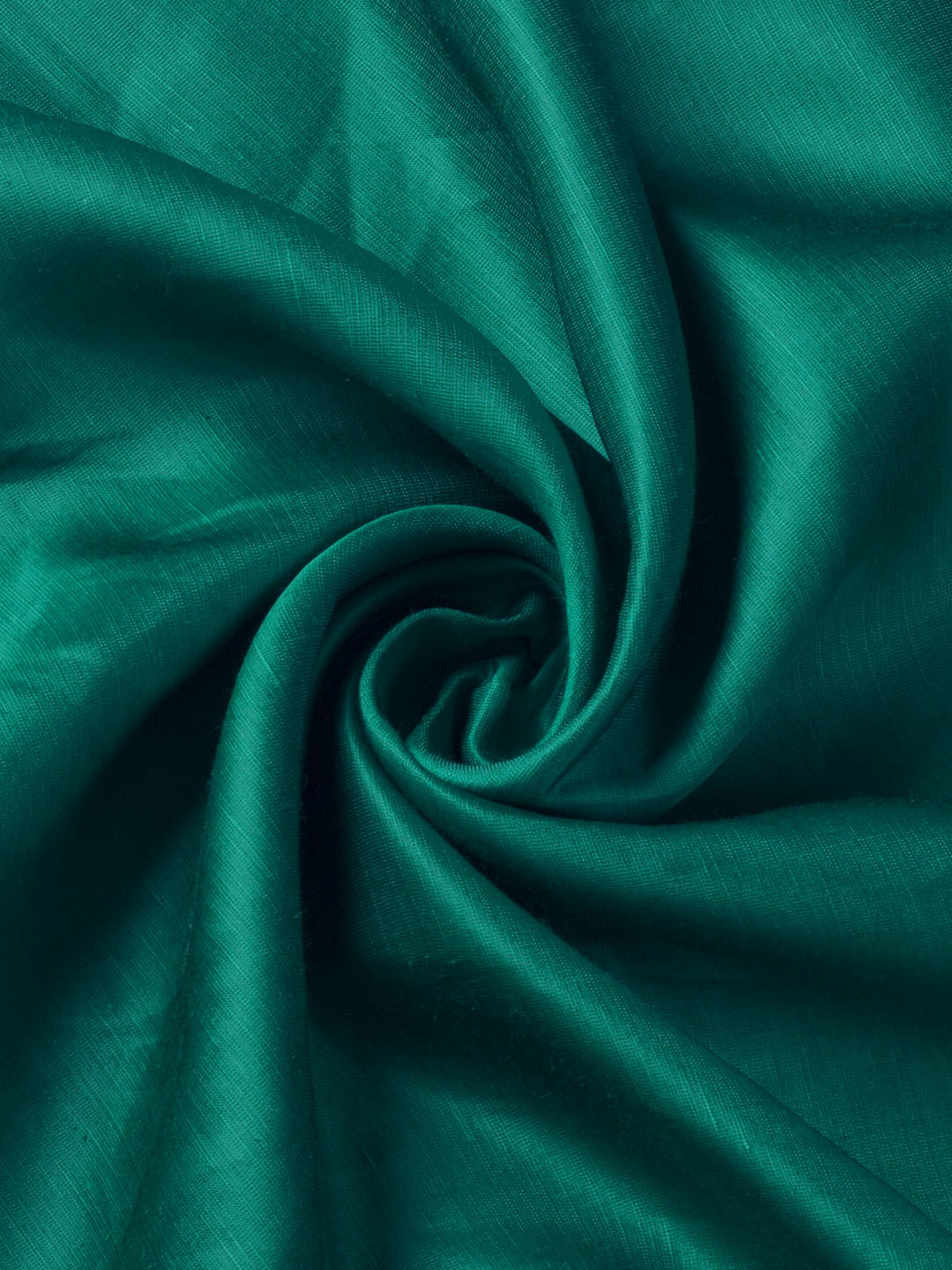Dark Green Linen Satin Fabric