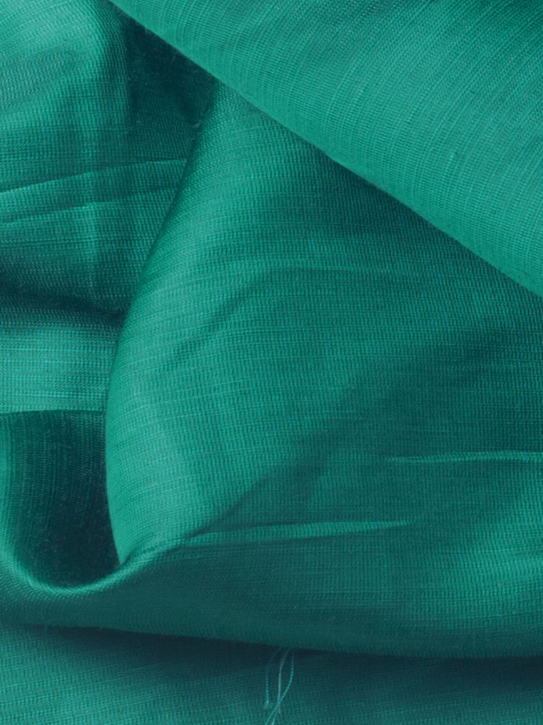 Dark Green Linen Satin Fabric