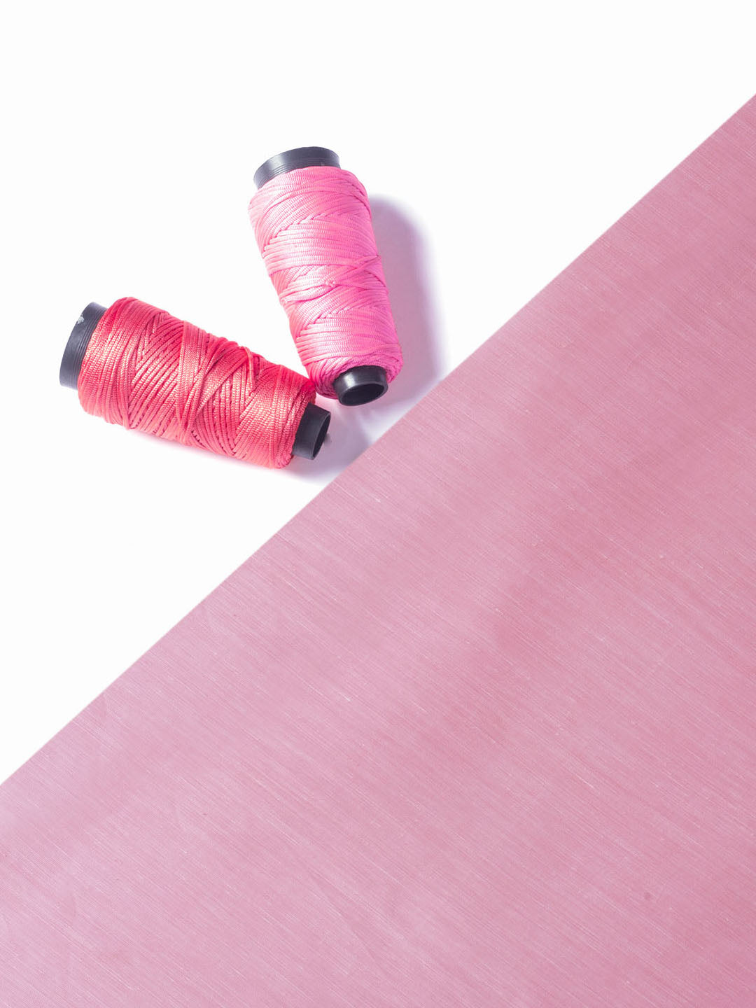 Pretty Baby Pink Linen Satin Fabric