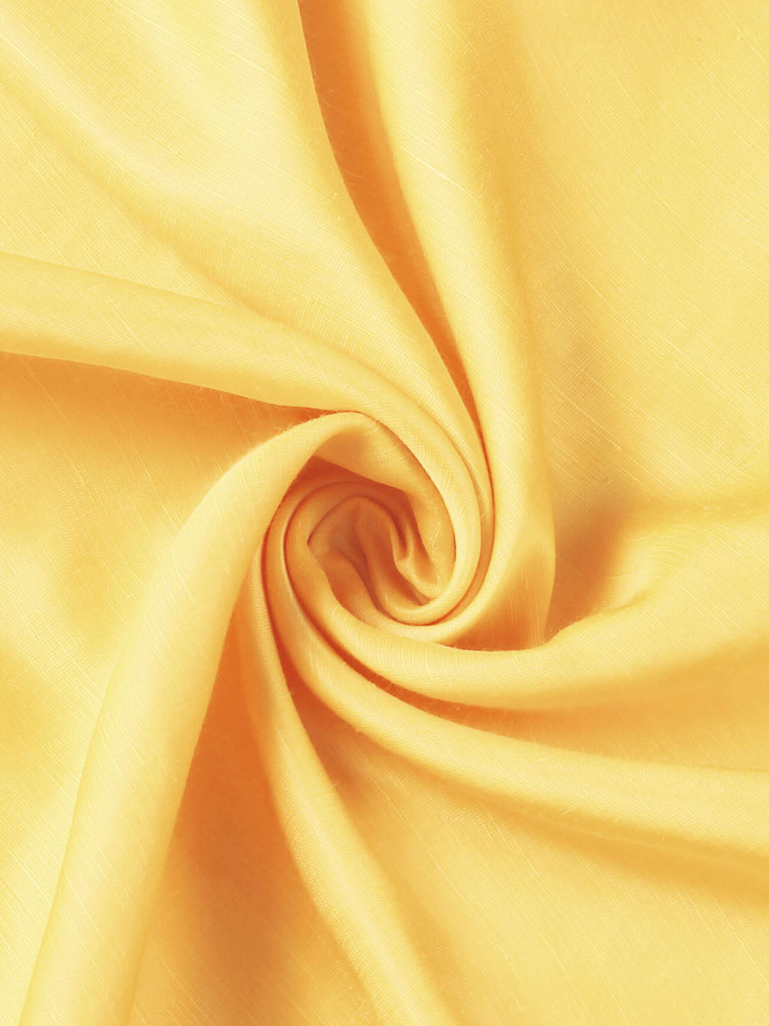 Yellow Linen Satin Fabric