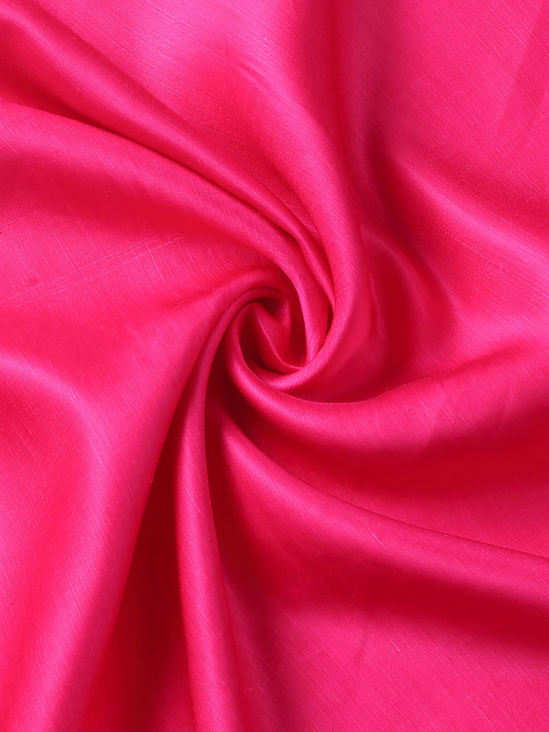 Fuchsia Pink Linen Satin Fabric