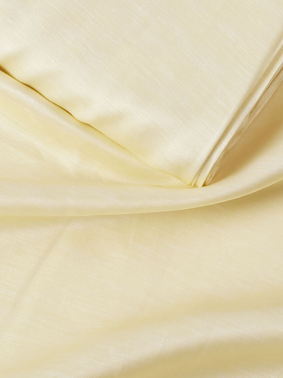 Light Yellow Linen Satin Fabric
