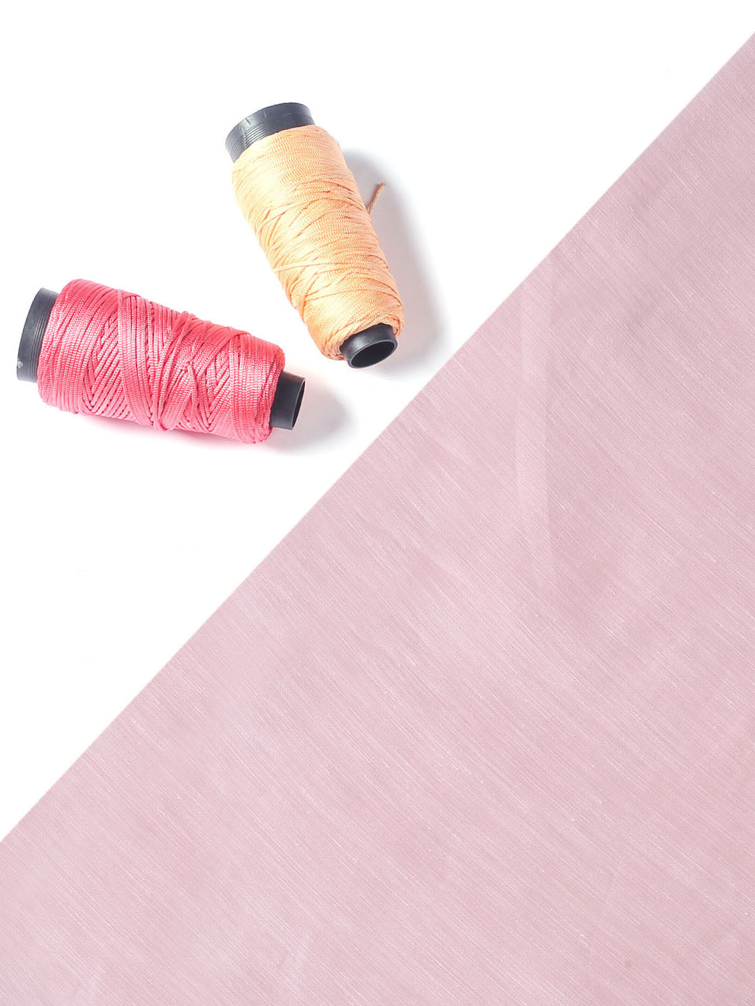 Blush Pink Linen Satin Fabric