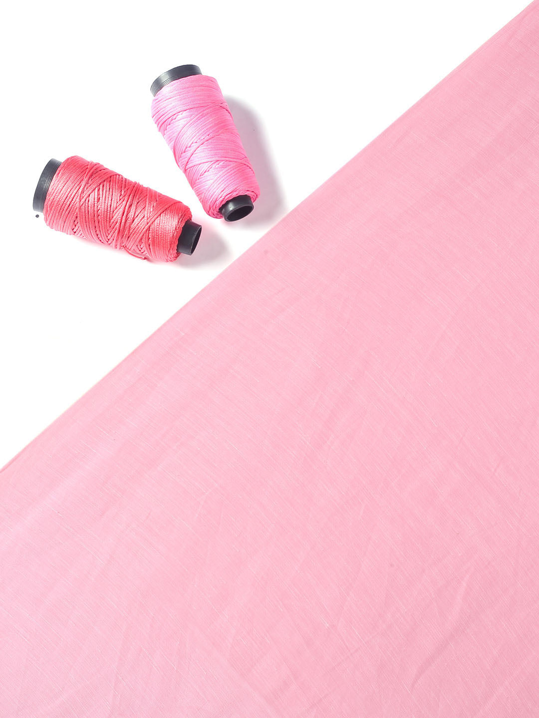 Light Pink Linen Satin Fabric