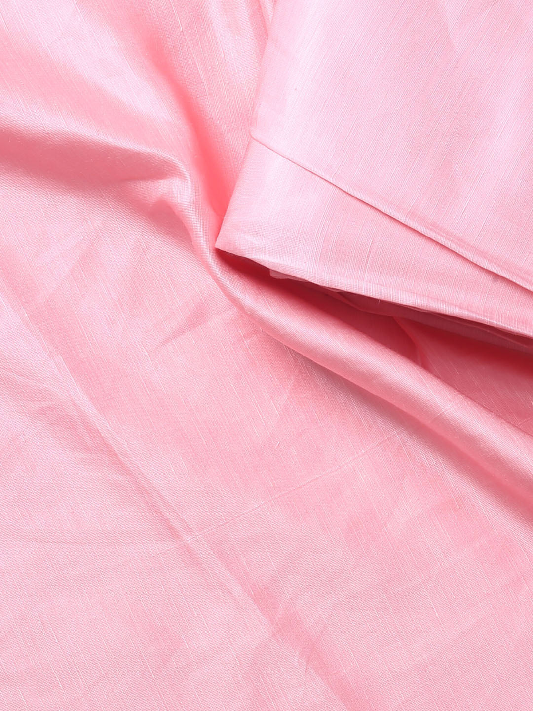 Light Pink Linen Satin Fabric