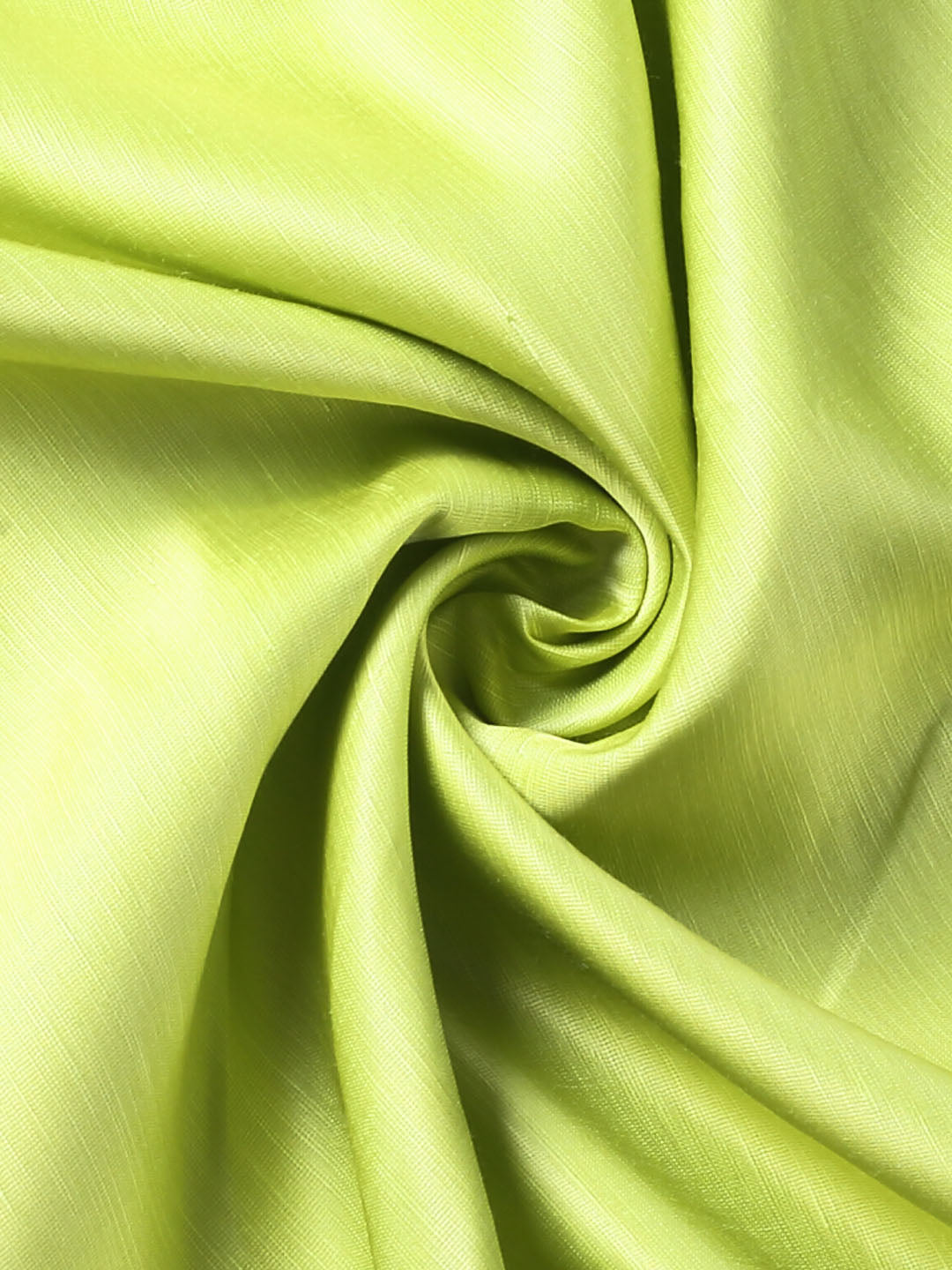 Lime Green Linen Satin Fabric