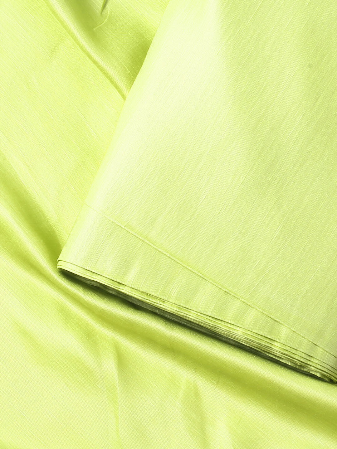Lime Green Linen Satin Fabric