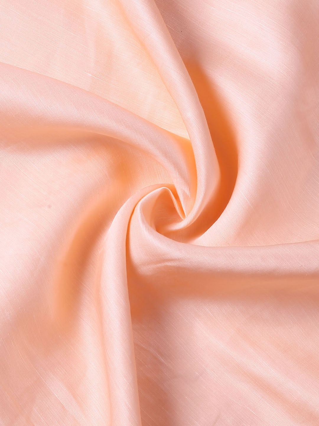 Peach Linen Satin Fabric