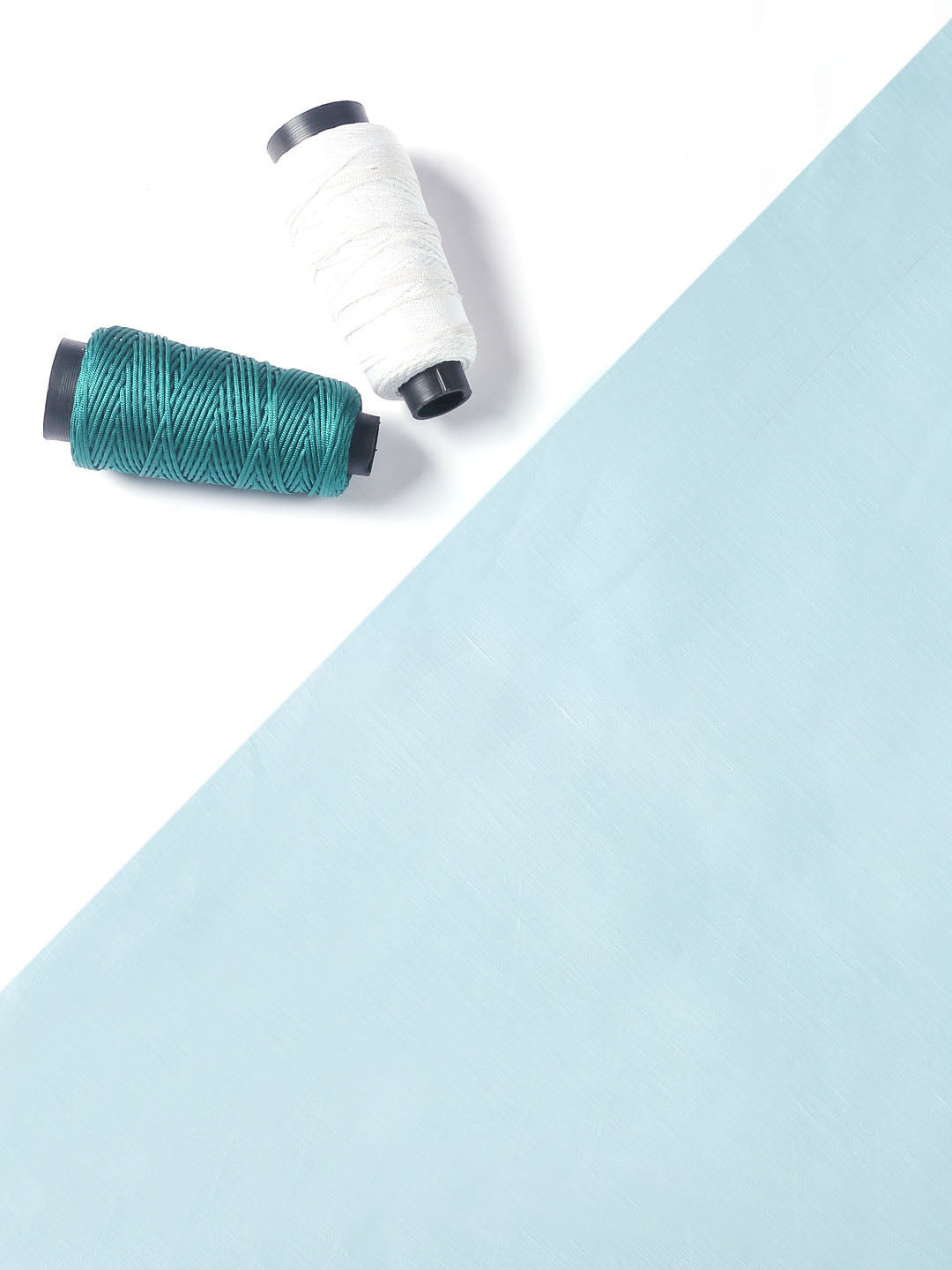 Turquoise Linen Satin Fabric