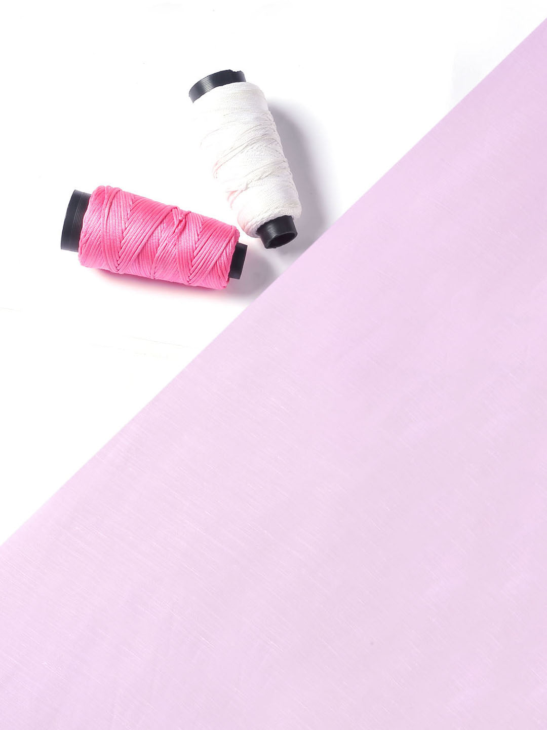 Baby Pink Linen Satin Fabric