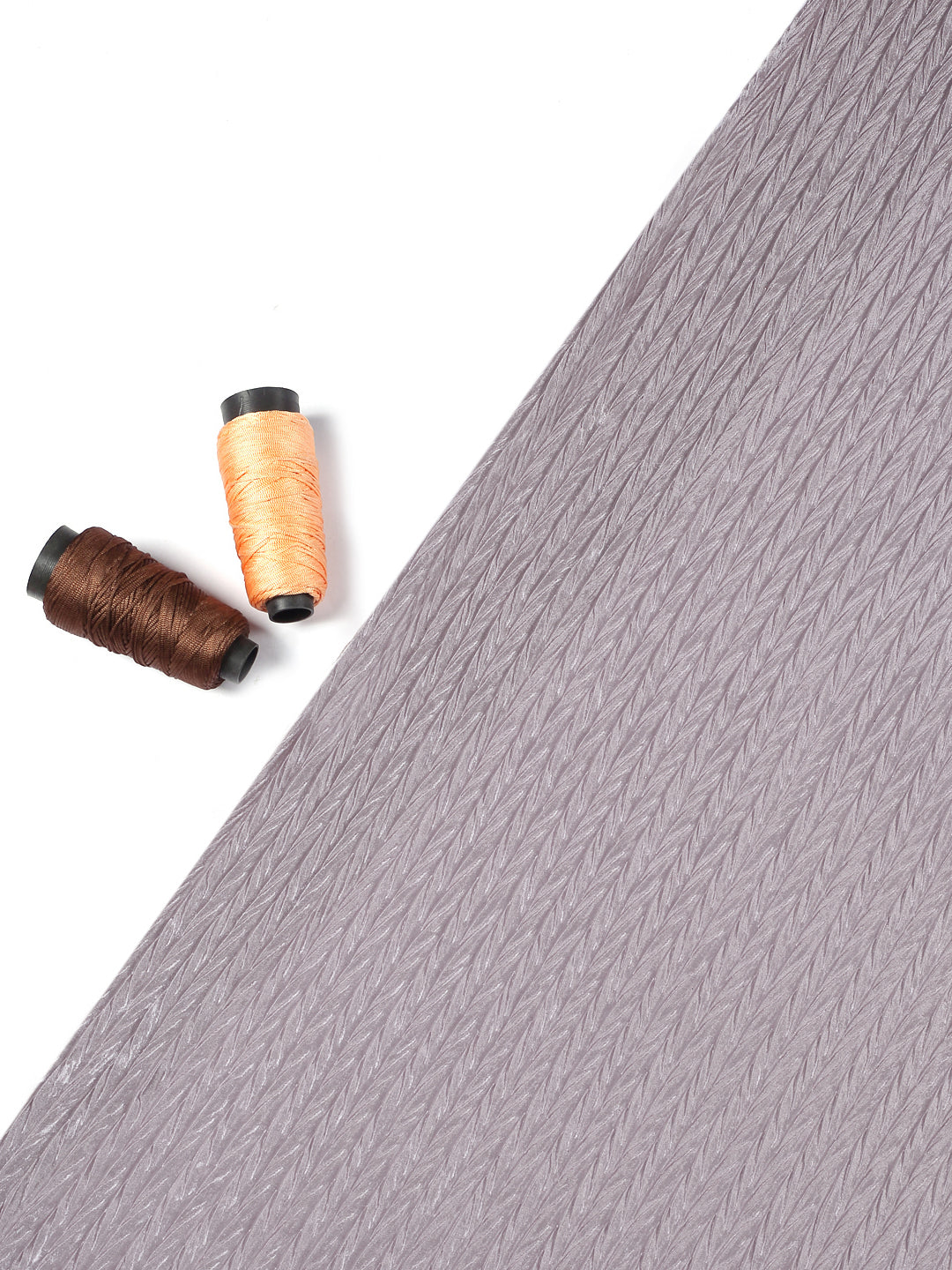 Mauve Imported Satin Wrinkled Fabric