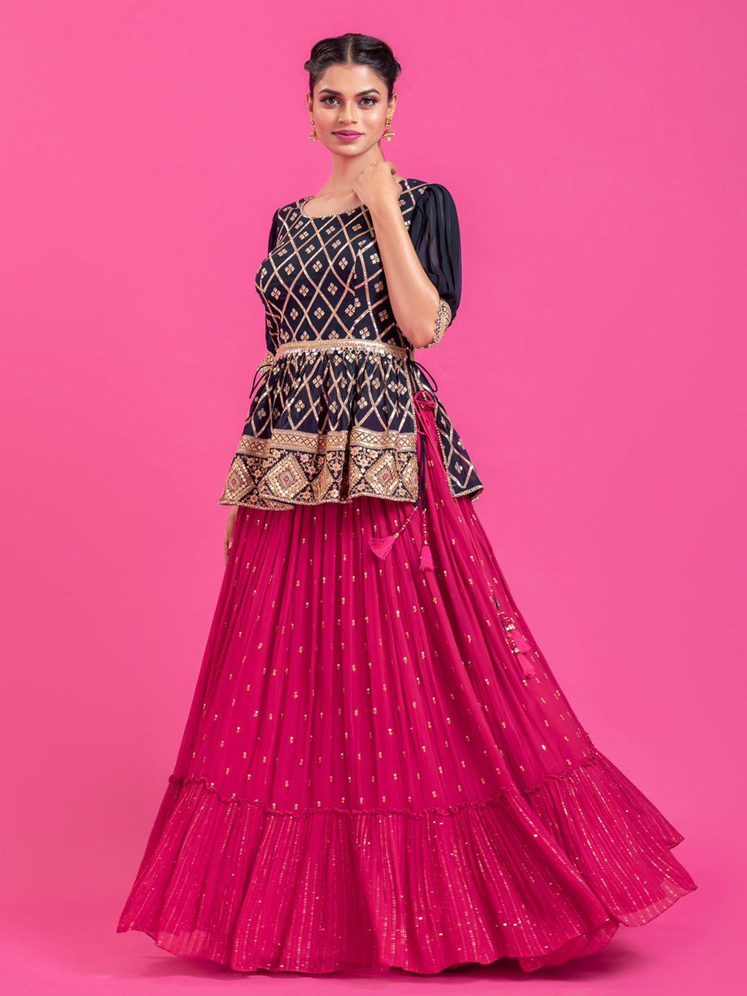 How to pair a long blouse with your lehenga like Alia Bhatt, Isha Ambani  and more | Vogue India