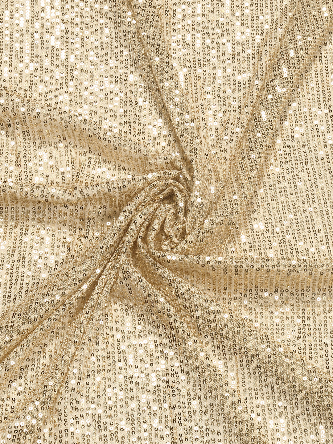 Gold Stretchable Net Fabric
