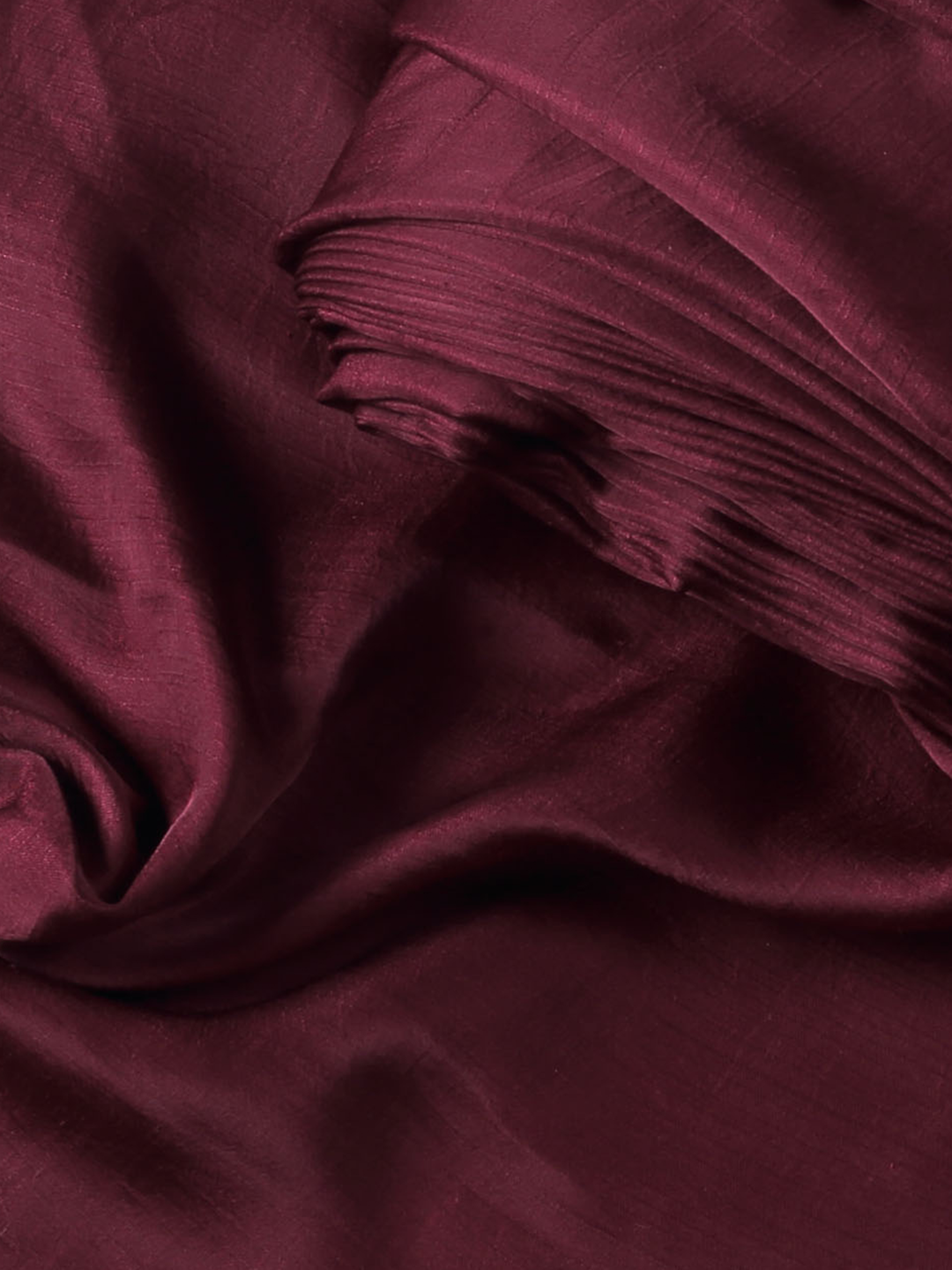 Wine Nysa Silk Fabric