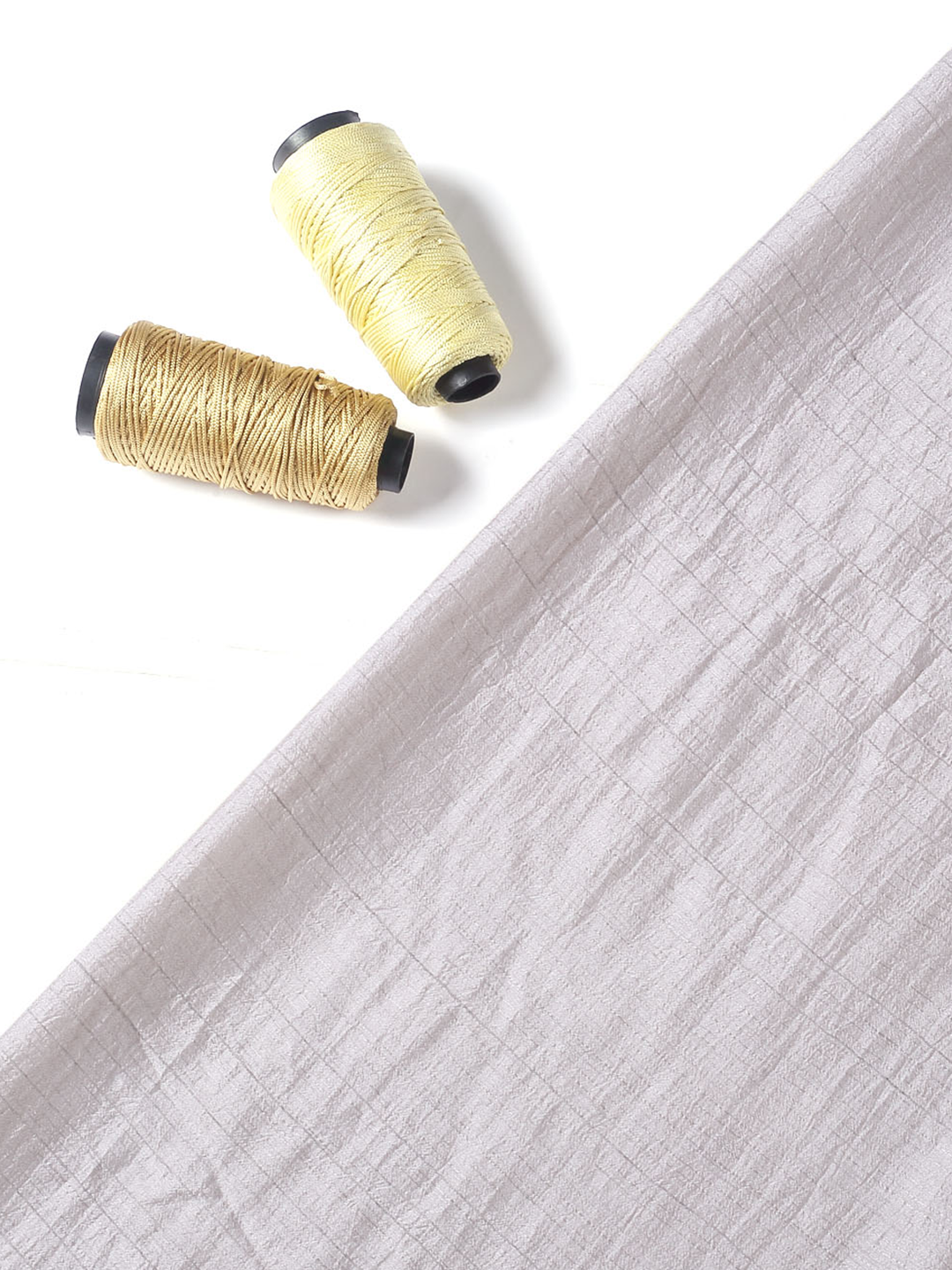 Soft Light Grey Nysa Silk Plain Fabric
